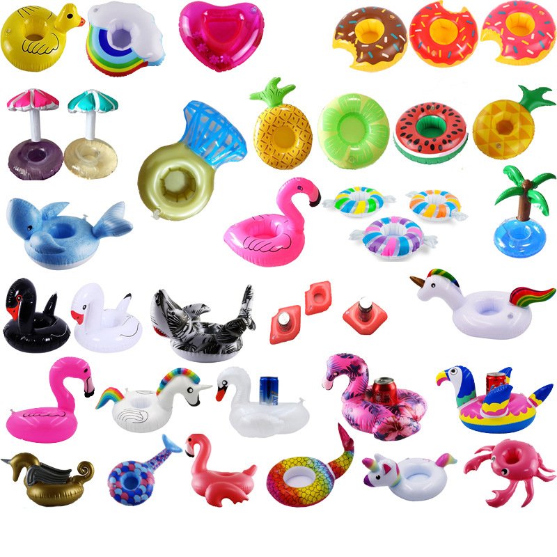 6piece Set Of Partyready Inflatable Drink Floats Animal Fruit Designs Water Coaster Floaters For Pool - 1 6piece Set Of Partyready Inflatable Drink Floats Animal Fruit Designs Water Coaster Floaters For Pool - 1
