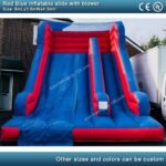 6m 20ft Red Blue Pvc Inflatable Slide Commercial For Kids Adults With Blower - 2