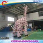 6m 8m 10m Giant Inflatable Giraffe Cartoon Animal Balloon For Outdoors Promotion Air - 3