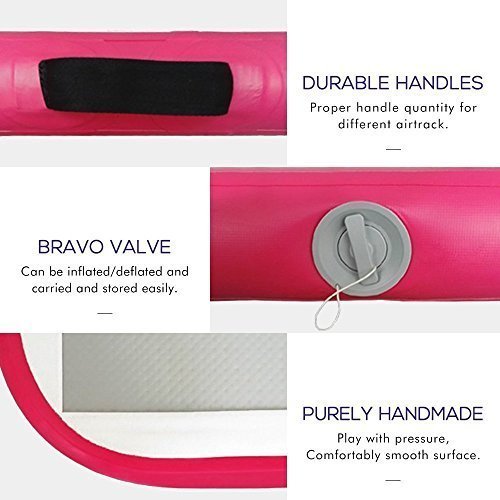 Inflatable Gymnastics Airtrack Tumbling Mat 68m Size Suitable For Kids Adults Includes Electric Pump - 12