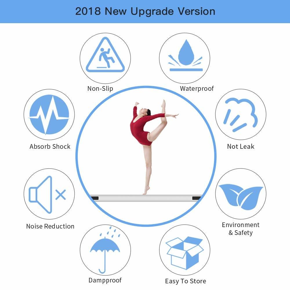 Inflatable Gymnastics Airtrack Tumbling Mat 68m Size Suitable For Kids Adults Includes Electric Pump - 2