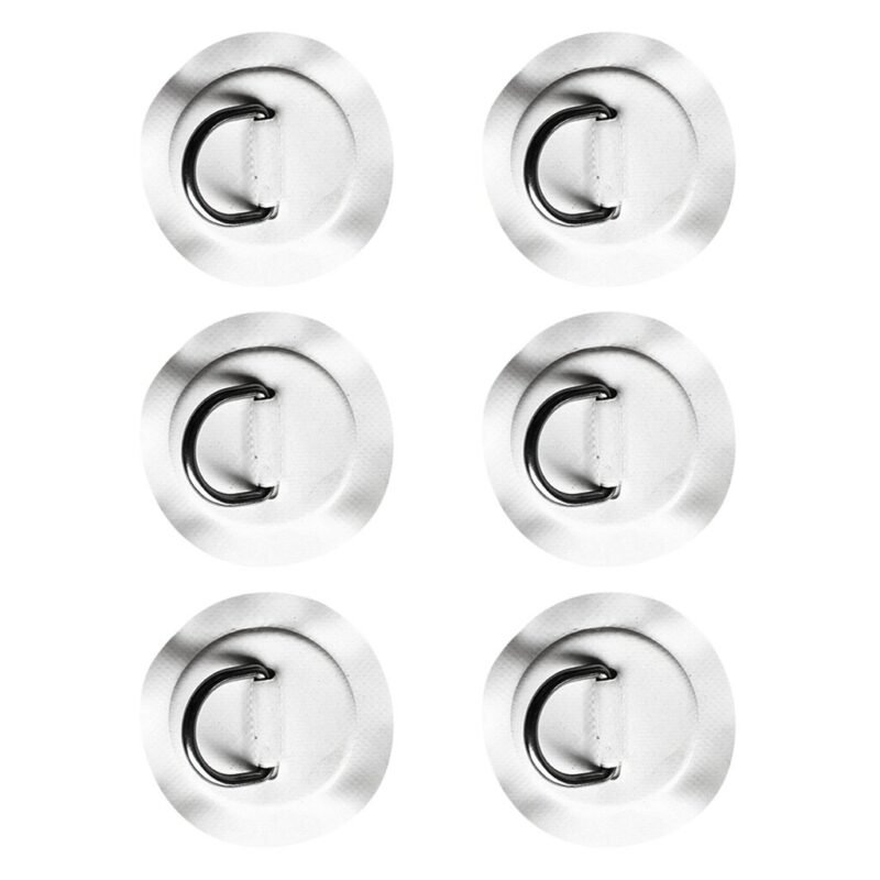 6pcs 3' Stainless Steel D-ring Pad Patch For Pvc Inflatable Rafting Boat Surfboard Water Sports