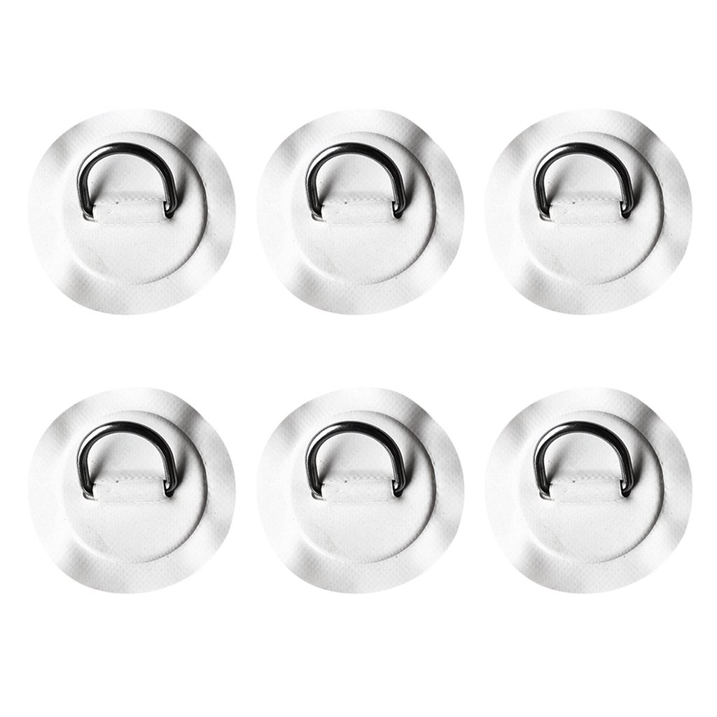 6pcs 3 Stainless Steel Dring Pad Patch For Pvc Inflatable Boat Raft Surfboard Ideal For Water Sports And Rafting - 3