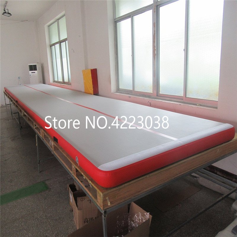 1m Inflatable Gymnastics Air Track Mattress Tumbling Training Floor Exercise Equipment 6x1x0 - 9