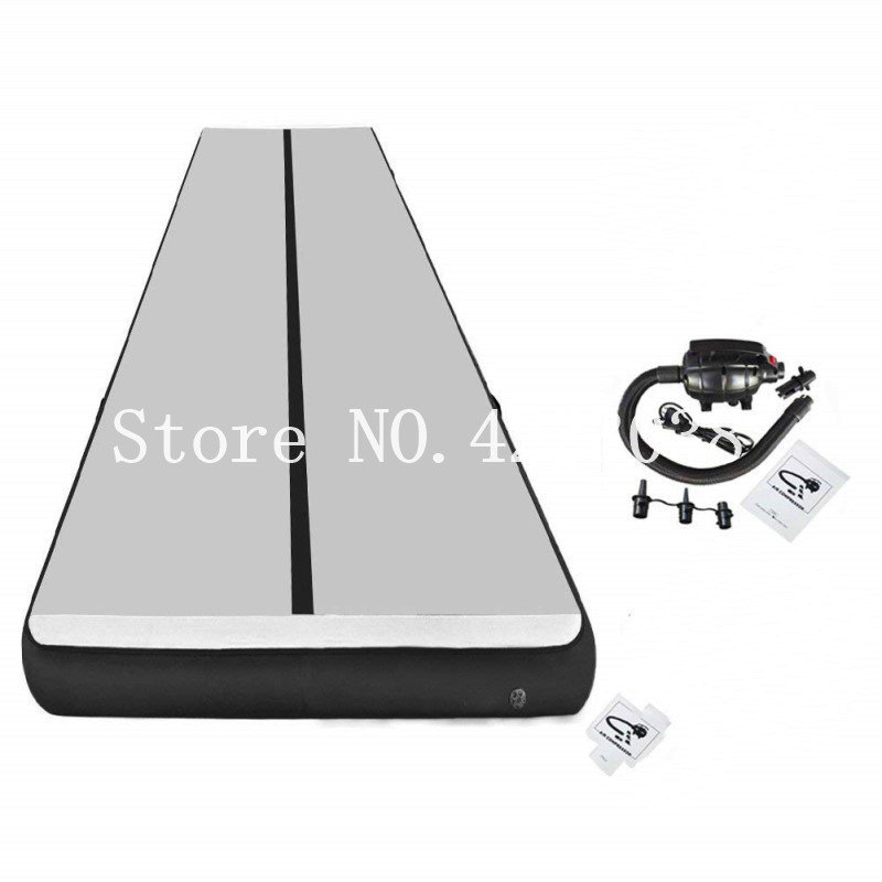 1m Inflatable Gymnastics Air Track Mattress Tumbling Training Floor Exercise Equipment 6x1x0 - 12