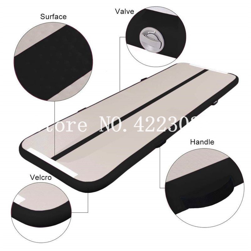 1m Inflatable Gymnastics Air Track Mattress Tumbling Training Floor Exercise Equipment 6x1x0 - 15