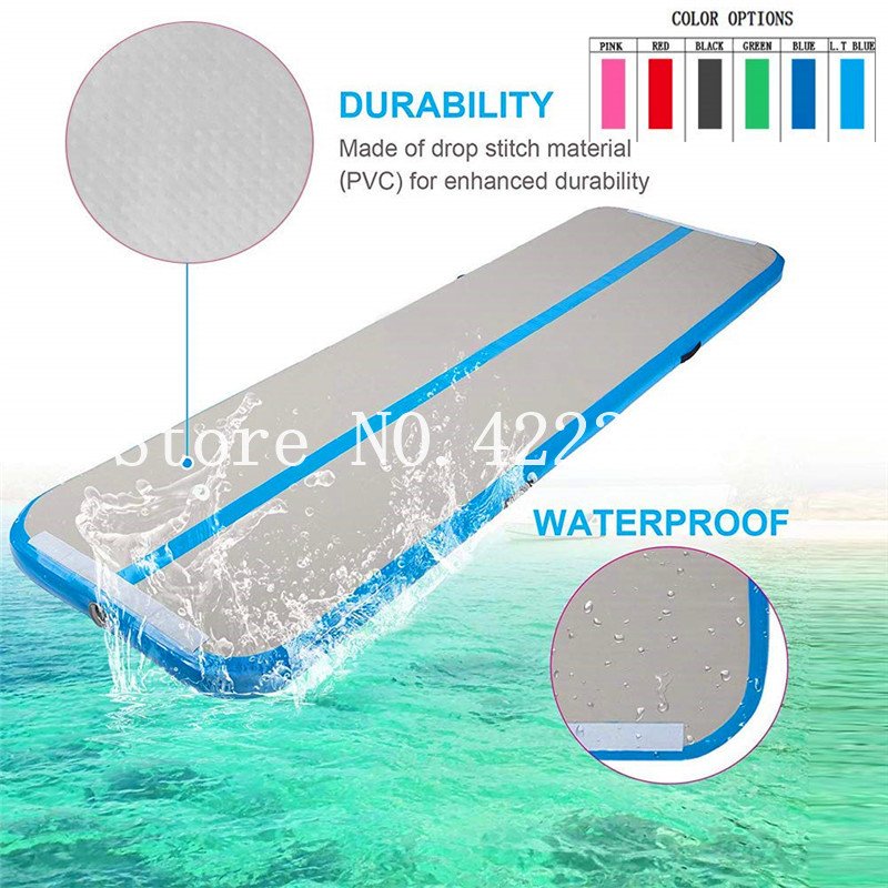 1m Inflatable Gymnastics Air Track Mattress Tumbling Training Floor Exercise Equipment 6x1x0 - 17