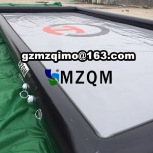 6x3m Customized Water Containment Mat Pvc Portable Garage Floor Car Wash Mats With Air-pump - 2