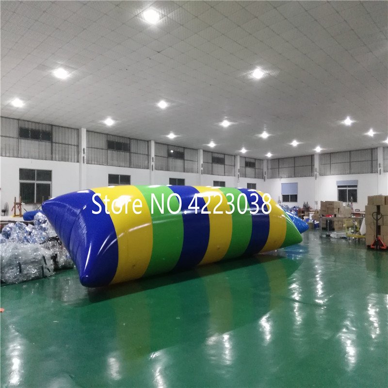6x3m Quality Inflatable Water Trampoline Floating Bed Bouncing Pillow Jumping Blob For Outdoor Fun - 6