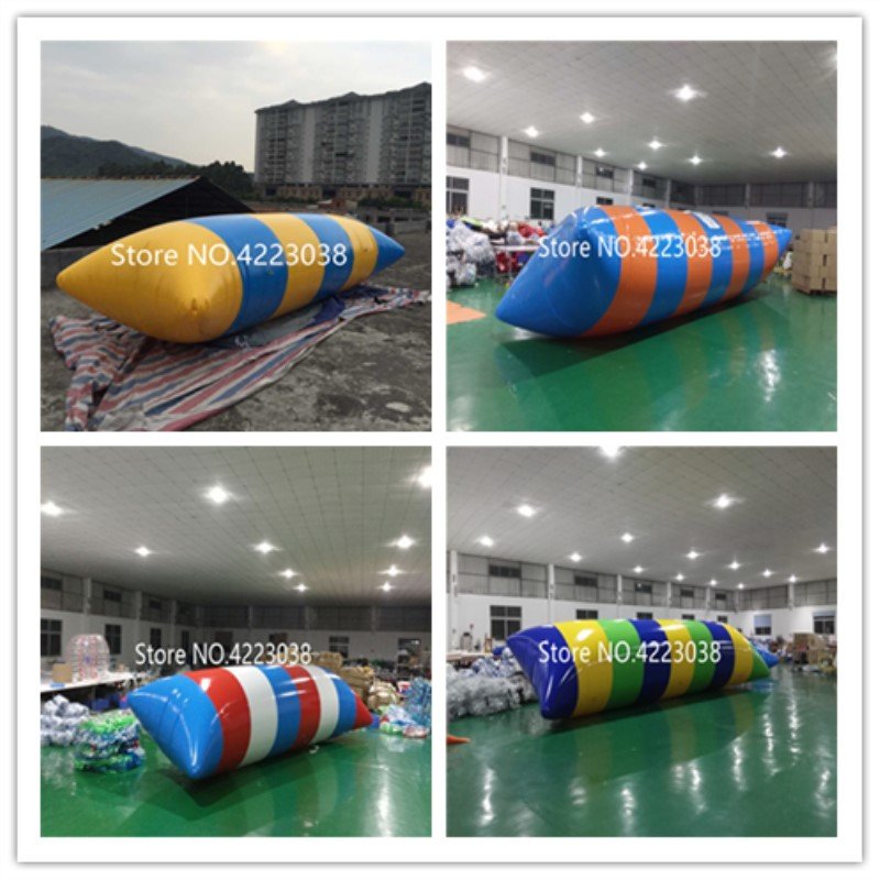 6x3m Inflatable Water Blob Jumping Pillow Outdoor Summer Fun Catapult Trampoline With Pump Included - 10