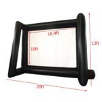 6x4m Inflatable Outdoor Projector Movie Projection Screen Home Party Backyard Cinema Blower Fan - 3
