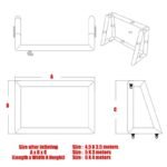 6x4m Inflatable Outdoor Projector Movie Projection Screen Home Party Backyard Cinema Blower Fan - 2