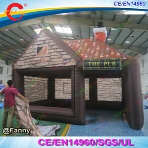 6x4m 20x13ft Backyard Inflatable Pub Huts At Outdoor Party Portable Bar House With Blower - 2