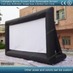 6x4m Inflatable Movie Screen With Removable Front Rear Projection Film Cinema Tv Play - 3