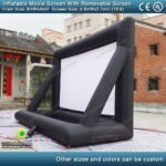 6x4m Inflatable Movie Screen With Removable Front Rear Projection Film Cinema Tv Play - 5