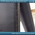 6x4m Inflatable Movie Screen With Removable Front Rear Projection Film Cinema Tv Play - 6