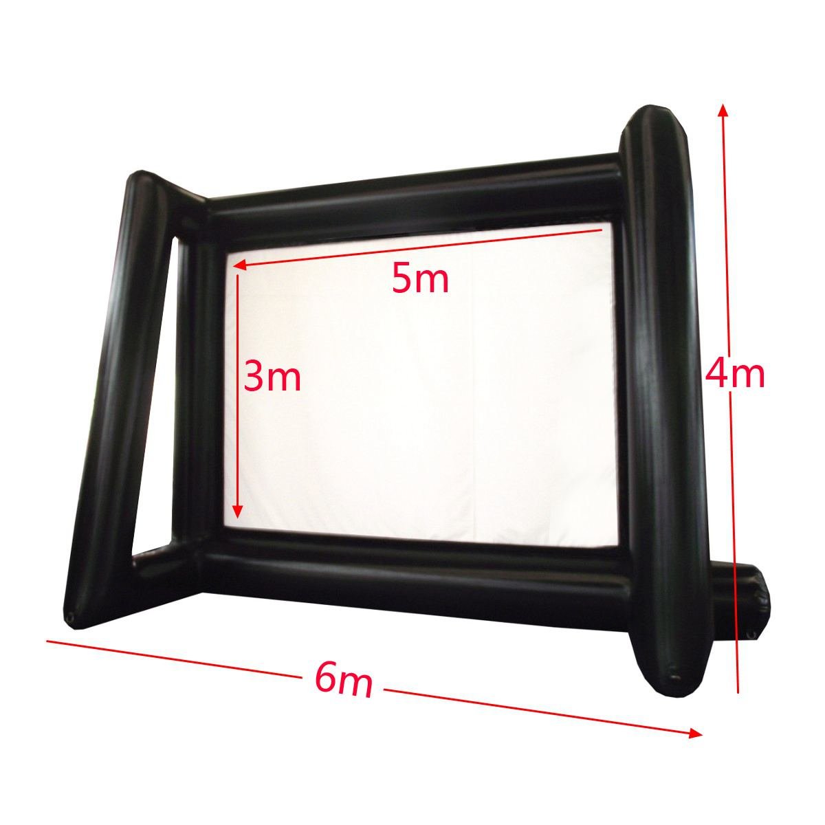 6x4m Outdoor Inflatable Projector Screen With Blower Fan Perfect For Home Cinema Backyard Movie Nights Parties - 2