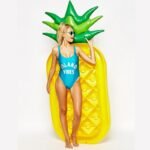 72inch Giant Inflatable Pool Toys Summer Pineapple Air Mattress Swim Ring Float Water Fun Island Holiday Raft Boia - 2