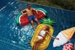 72inch Giant Inflatable Pool Toys Summer Pineapple Air Mattress Swim Ring Float Water Fun Island Holiday Raft Boia - 5