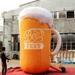 Personalized 13 Feet Pvc Inflatable Beer Glass 4m High Bottle Toys