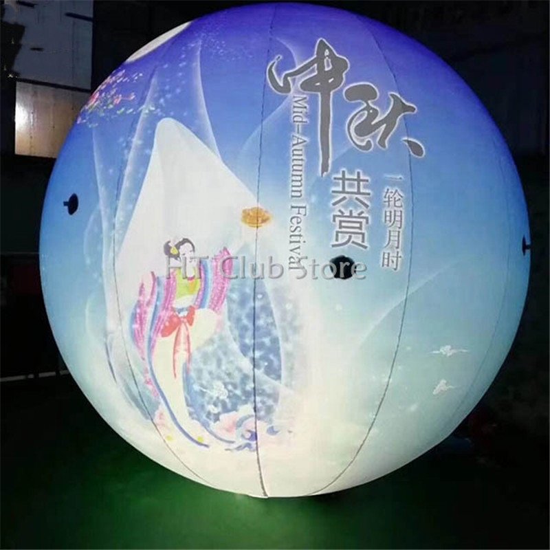 7m Large Inflatable Moon Ball With Led Lights For Commercial Festival Decorations Design - 12 7m Large Inflatable Moon Ball With Led Lights For Commercial Festival Decorations Design - 12