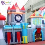 8x1 8x3 5 Meters Inflatable Castle Fence Model Backdrop Customized Advert Wall Decoration Background For Entrance Display - 5