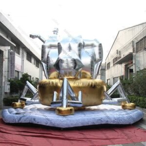 Exquisite Handmade 8x5mh Giant Inflatable Aerospace For Decoration Durable Spaceship Model Balloon Dispaly Toys