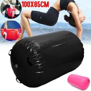 85x100cm Airtrack Inflatable Gymnastics Gym Air Mat Floor Home Exercise Inverted Round Column Tumbling - 2