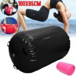 85x100cm Airtrack Inflatable Gymnastics Gym Air Mat Floor Home Exercise Inverted Backflip Round Column Tumbling - 2