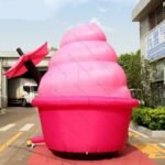 Dreamlike 3mh Inflatable Ice Cream For Party Decoration 10 Feet Balloon Toys