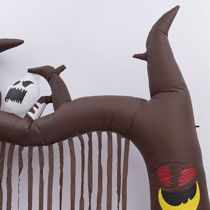 8foot Tall Halloween Inflatable Archway Airblown Ghosts Climbing Pumpkin Decor Party Accessory Yard Ornament Brown - 2
