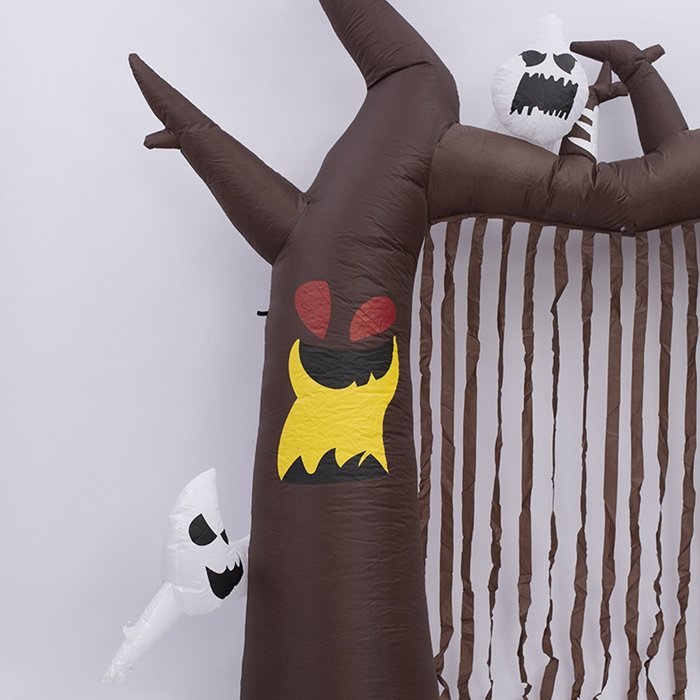 8foot Tall Halloween Inflatable Archway Airblown Ghosts Climbing Pumpkin Decor Party Accessory Yard Ornament Brown - 3