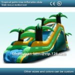 8m 26ft Tropical Theme Coconut Tree Inflatable Slide Commercial Pvc For Kids Adults Party Yard Toy Bounce - 2