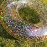 90cm 120cm Inflatable Holographic Glitter Swimming Ring In Gold Sequins Swim Circle Raft For Beach Fun Water Party Toy Ins Boia - 4