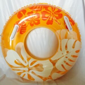 90cm Inflatable Swimming Rings With Handle Life Buoy Thicken Floating Ring Air Pump - 2
