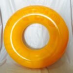 90cm Inflatable Swimming Rings With Handle Life Buoy Thicken Floating Ring Air Pump - 3