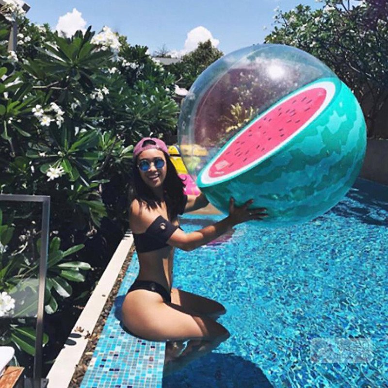 Inflatable Watermelon And Orange 3d Beach Party Ball 90cm Summer Swimming Pool Float Water Balloons Sport Fun Toys - 1 Inflatable Watermelon And Orange 3d Beach Party Ball 90cm Summer Swimming Pool Float Water Balloons Sport Fun Toys - 1