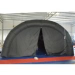 Black Outdoor Inflatable Tent Car Party With Curtain For Commercial Events Exhibition