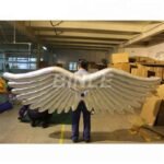 Most Popular 3m Big Silvery Color Inflatable Wing Costume Battery Operated Angel Wings For Stage Performance - 2