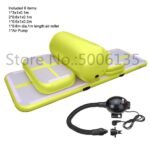A Set 4 Air Track & 1 Pump Inflatable Water Trampoline Airtrack Gymnastics Mat For - 6