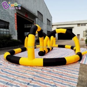 Advertising Toy 8x5mh Inflatable Kart Track Customized Colored Outdoor Race