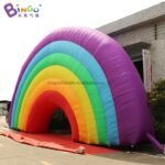 Advertising Type 12x6mh Inflatable Giant Rainbow Arches Inflating Customized Logo Colored Arch Way For Event Entrance Decoration - 3