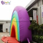 Advertising Type 12x6mh Inflatable Giant Rainbow Arches Inflating Customized Logo Colored Arch Way For Event Entrance Decoration - 6