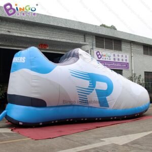 8x3 1x3 5mh Inflatable Replica Shoes Display Individualized Boots Decoration Printing Logo Item