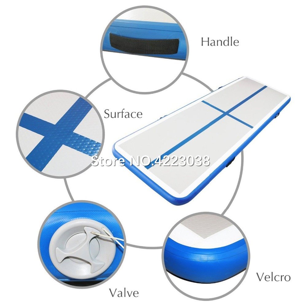 4piece Air Track Gymnastics Mat Set With Roller Pump Inflatable Water Trampoline - 18 4piece Air Track Gymnastics Mat Set With Roller Pump Inflatable Water Trampoline - 18