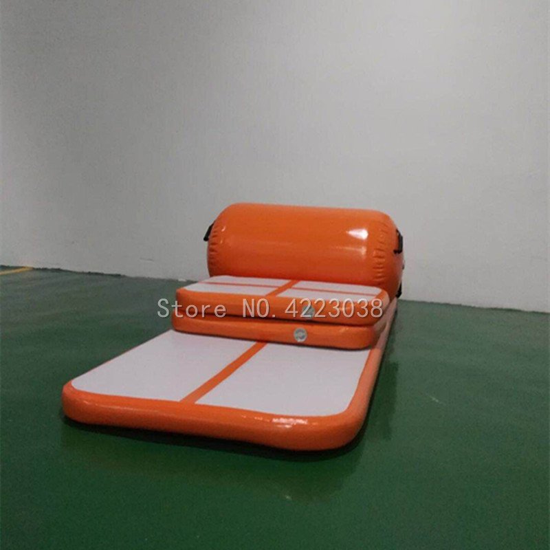6piece Dwf Air Sealed Inflatable Gymnastic Tumble Track Training Mat For Home Gym Fitness - 6