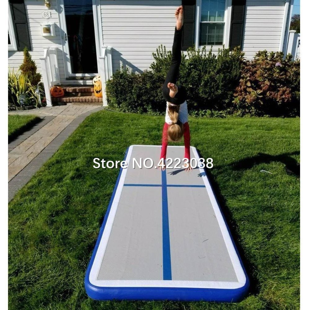 6piece Dwf Air Sealed Inflatable Gymnastic Tumble Track Training Mat For Home Gym Fitness - 12