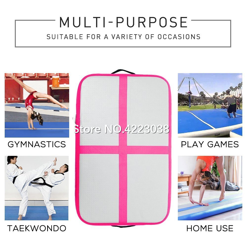 6piece Dwf Air Sealed Inflatable Gymnastic Tumble Track Training Mat For Home Gym Fitness - 16