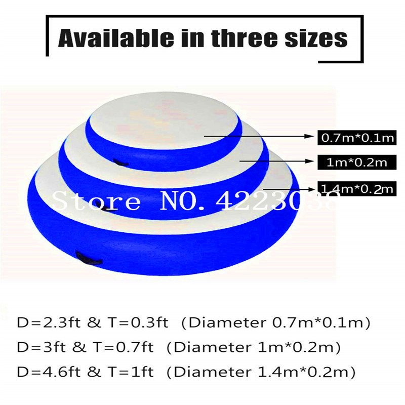 Round Inflatable Gymnastics Airspot Floor Training Set 07m 1m 14m Diameter - 8 Round Inflatable Gymnastics Airspot Floor Training Set 07m 1m 14m Diameter - 8