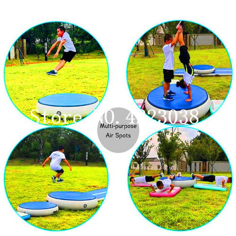 Round Inflatable Gymnastics Airspot Floor Training Set 07m 1m 14m Diameter - 19 Round Inflatable Gymnastics Airspot Floor Training Set 07m 1m 14m Diameter - 19